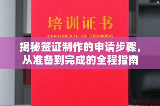 美兰揭秘签证制作的申请步骤，从准备到完成的全程指南